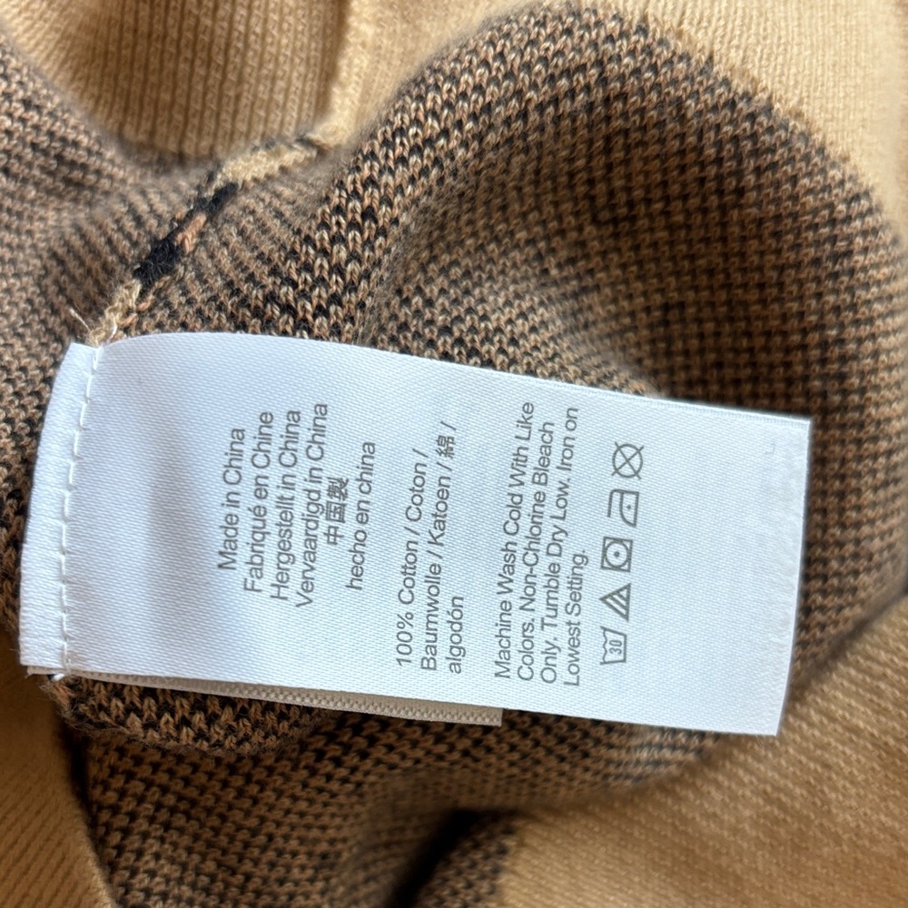 J CREW TEDDIE Leopard Print Crewneck Sweater - Camel & Black - Picture 7 of 8